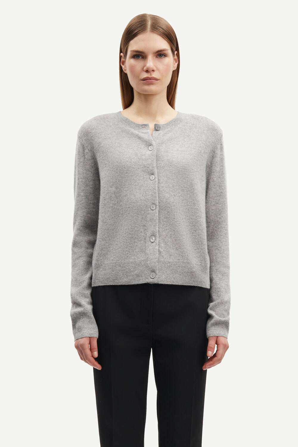 Saboston cardigan - Grey mel.